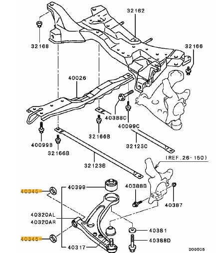 Stopper FR susp. LWR arm - Ross Sport Europe Ltd