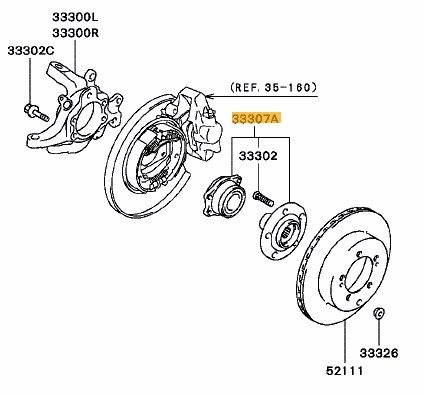 rear bearing assembly