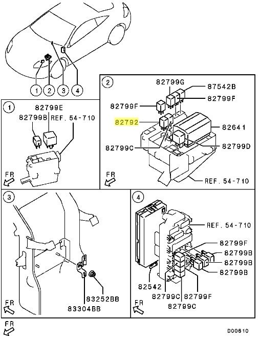 Nla Fuel Pump Relay Evo X See Mit 8627a049 Ross Sport Ltd