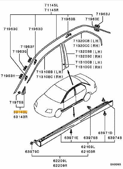 Garnish, front pillar LH- *Special Order Part - Ross Sport Europe Ltd