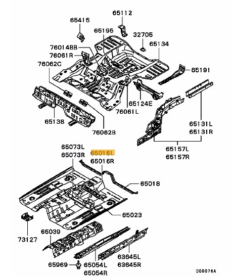 Crossmember Rear Floor LH - Ross Sport Europe Ltd